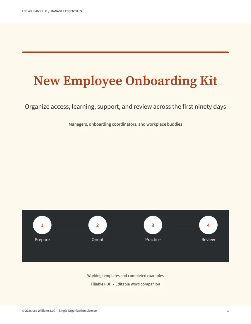 New Employee Onboarding Kit actual cover