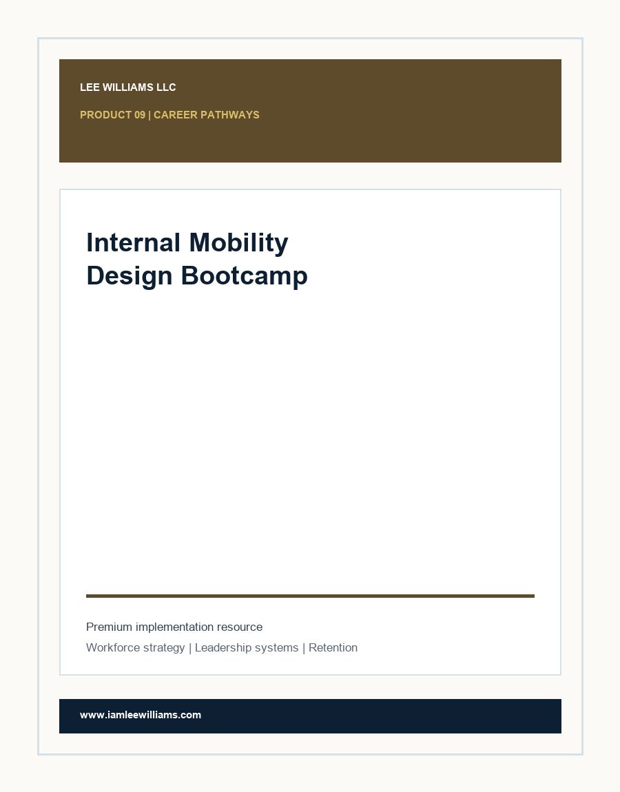 Internal Mobility Design Bootcamp cover